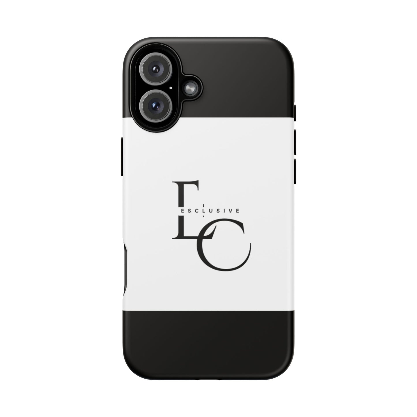 LC Exclusive Monogram Tough Phone Case — Black & White Slim Protective Cover