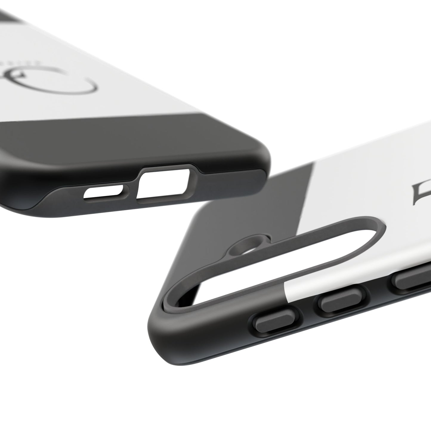 LC Exclusive Monogram Tough Phone Case — Black & White Slim Protective Cover