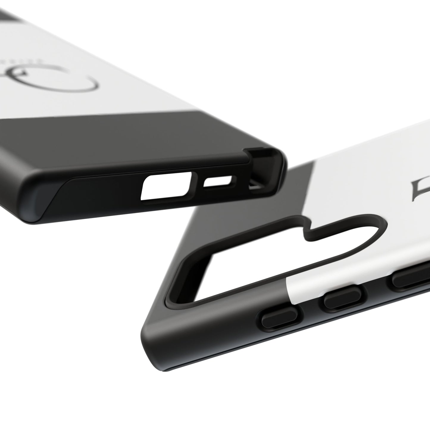 LC Exclusive Monogram Tough Phone Case — Black & White Slim Protective Cover