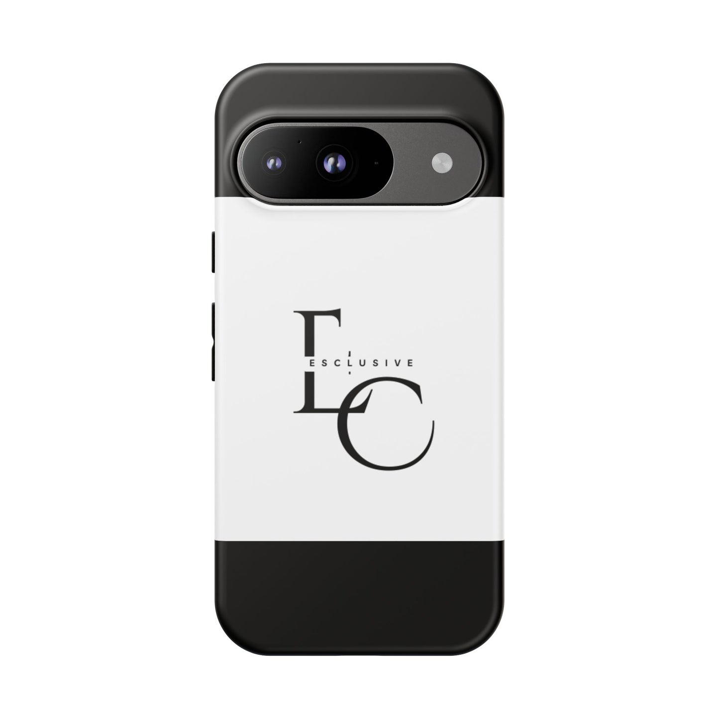 LC Exclusive Monogram Tough Phone Case — Black & White Slim Protective Cover